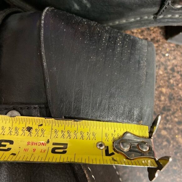 Ladies leather heeled boots size 7 by Fray - Picture 11 of 11